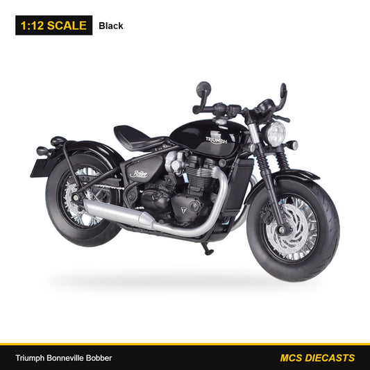 1:12 Triumph Bonneville Bobber – Black