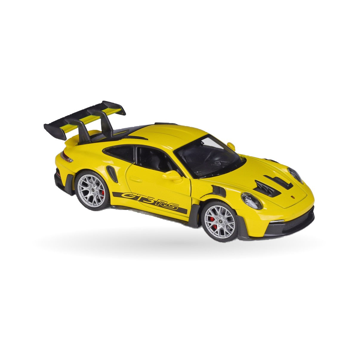 Porsche 911 GT3 RS (992) die-cast model, detail view 4
