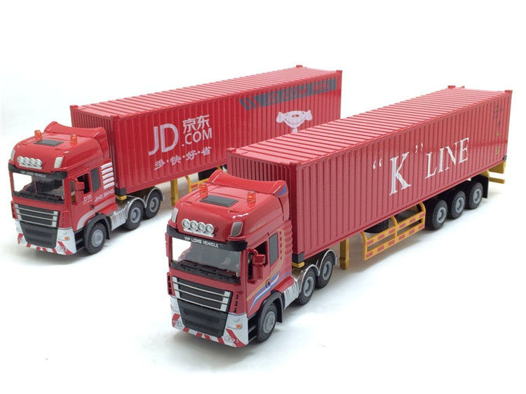 1/50 Truck Transportation Cargo Sea Shipping Container