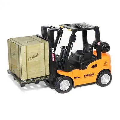 Boys' Alloy Toy Cars Children's Toys Mini Pull Back Construction Car Toys Construction Engineering Forklift Colour Box