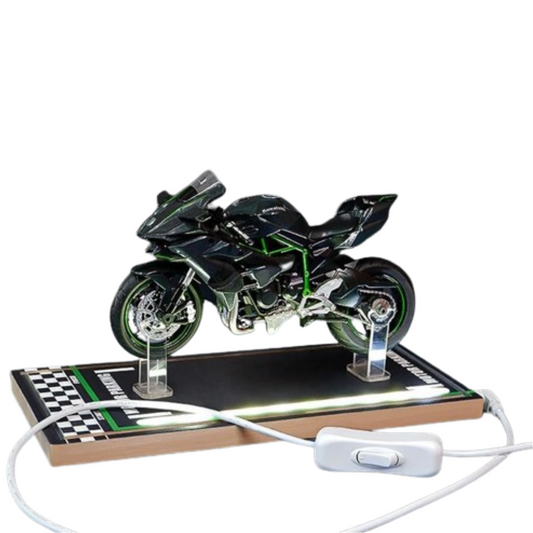 1:12 Kawasaki Ninja-H2R Motorcycle with Parking Lot