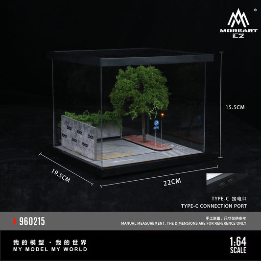 1:64 Street Corner Diorama with Lights (No.15 & 16)