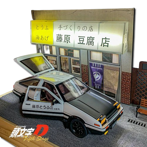 1:32 Toyota AE86 Initial D Fujiwara Tofushop