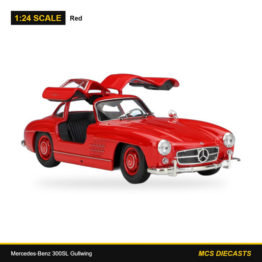 1:24 Mercedes-Benz 300SL Gullwing – Red