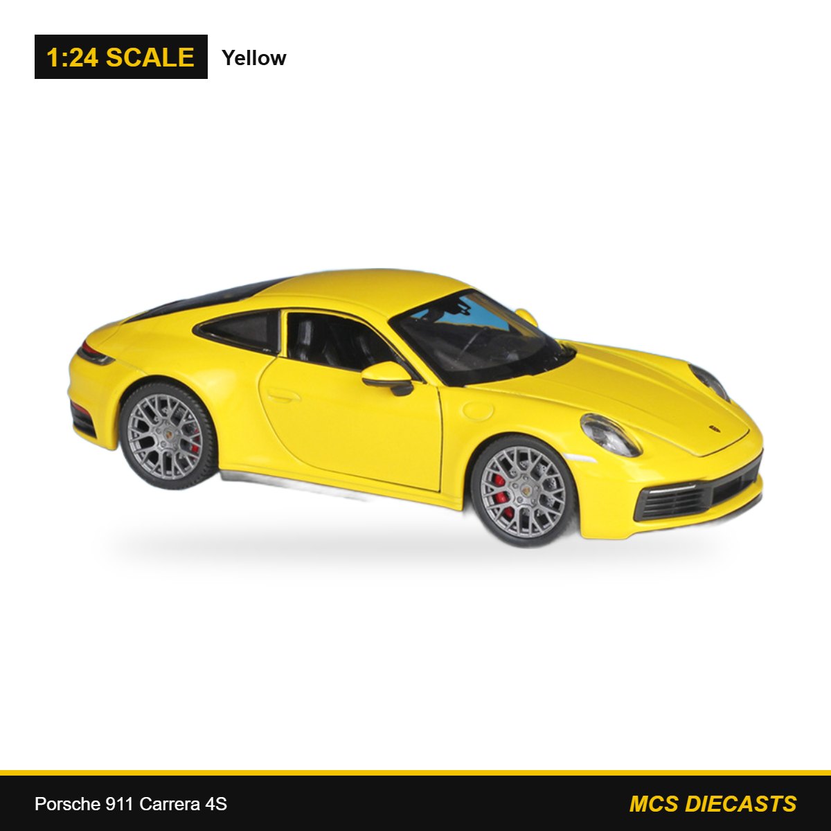 1:24 Porsche 911 Carrera 4S – Yellow