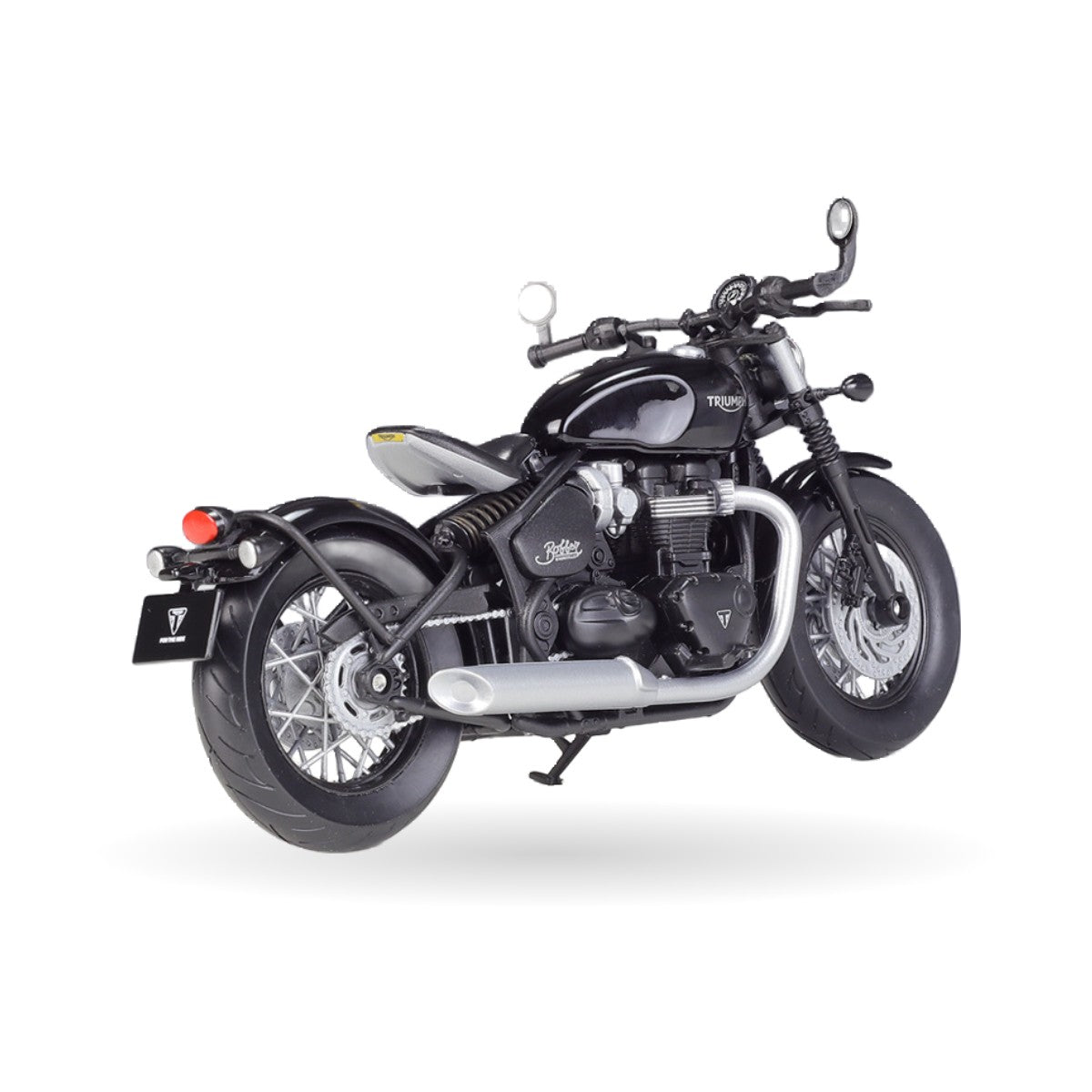 Triumph Bonneville Bobber die-cast model, detail view 2