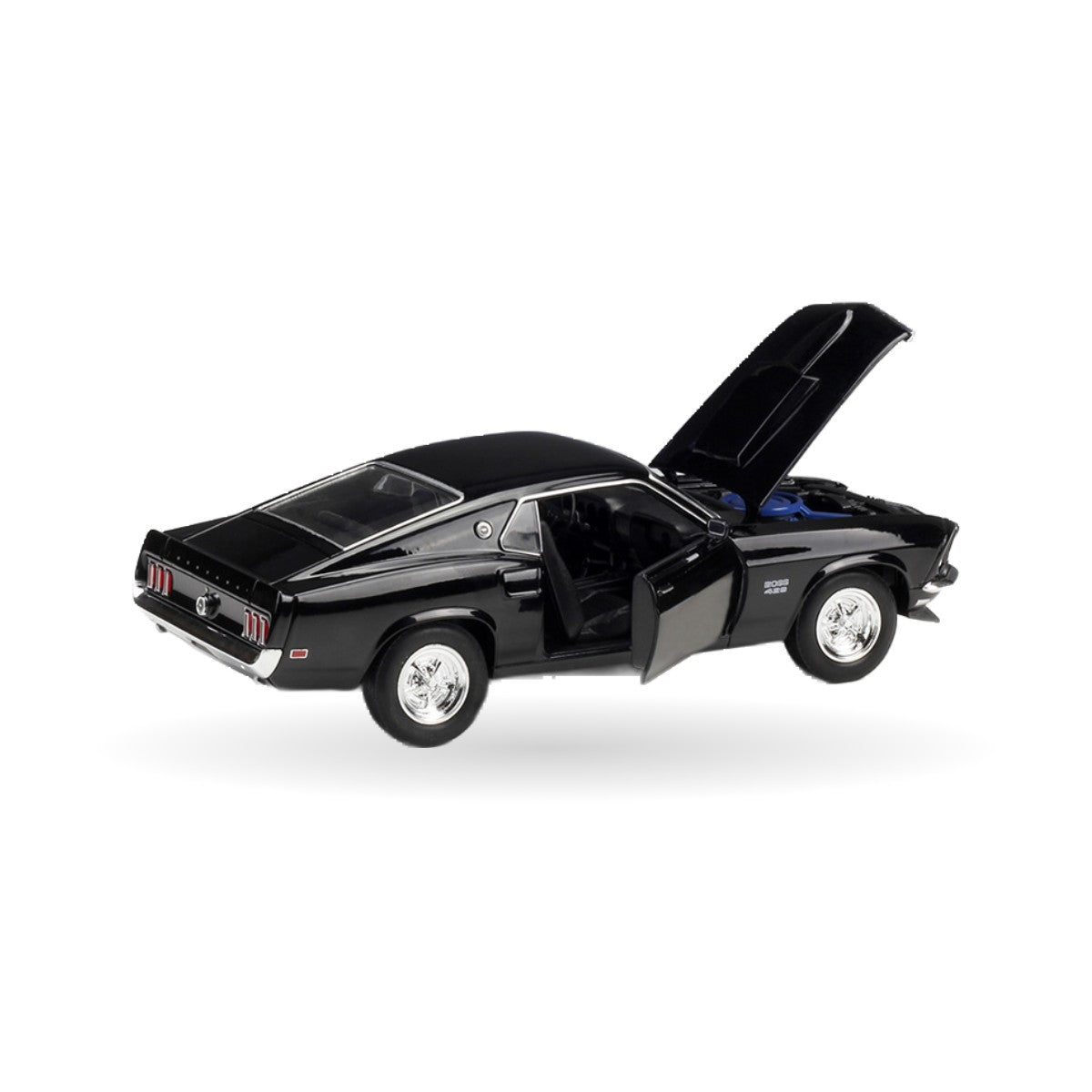 1969 Ford Mustang Boss 429 die-cast model, detail view 2