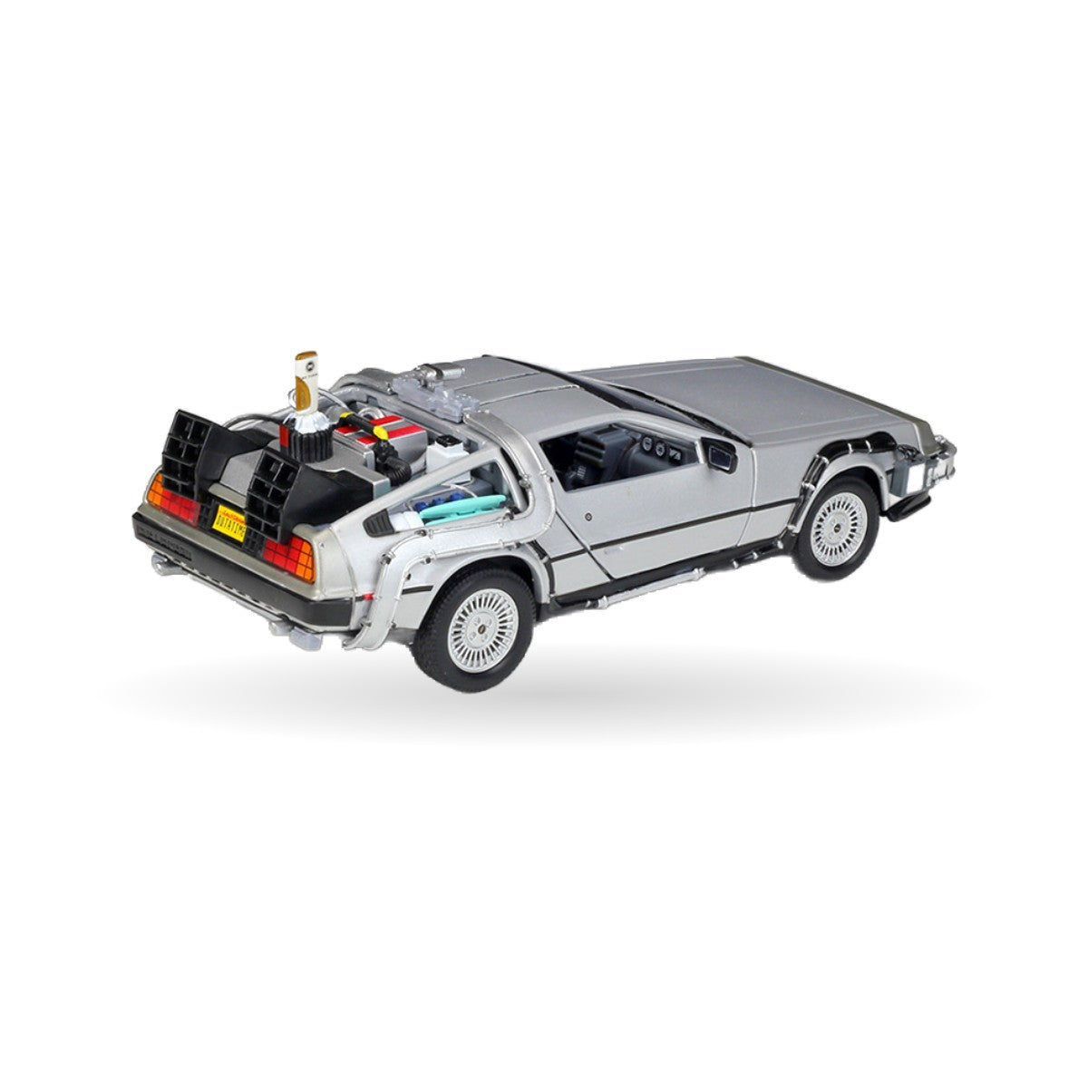 DeLorean Time Machine (Back to the Future) die-cast model, detail view 2