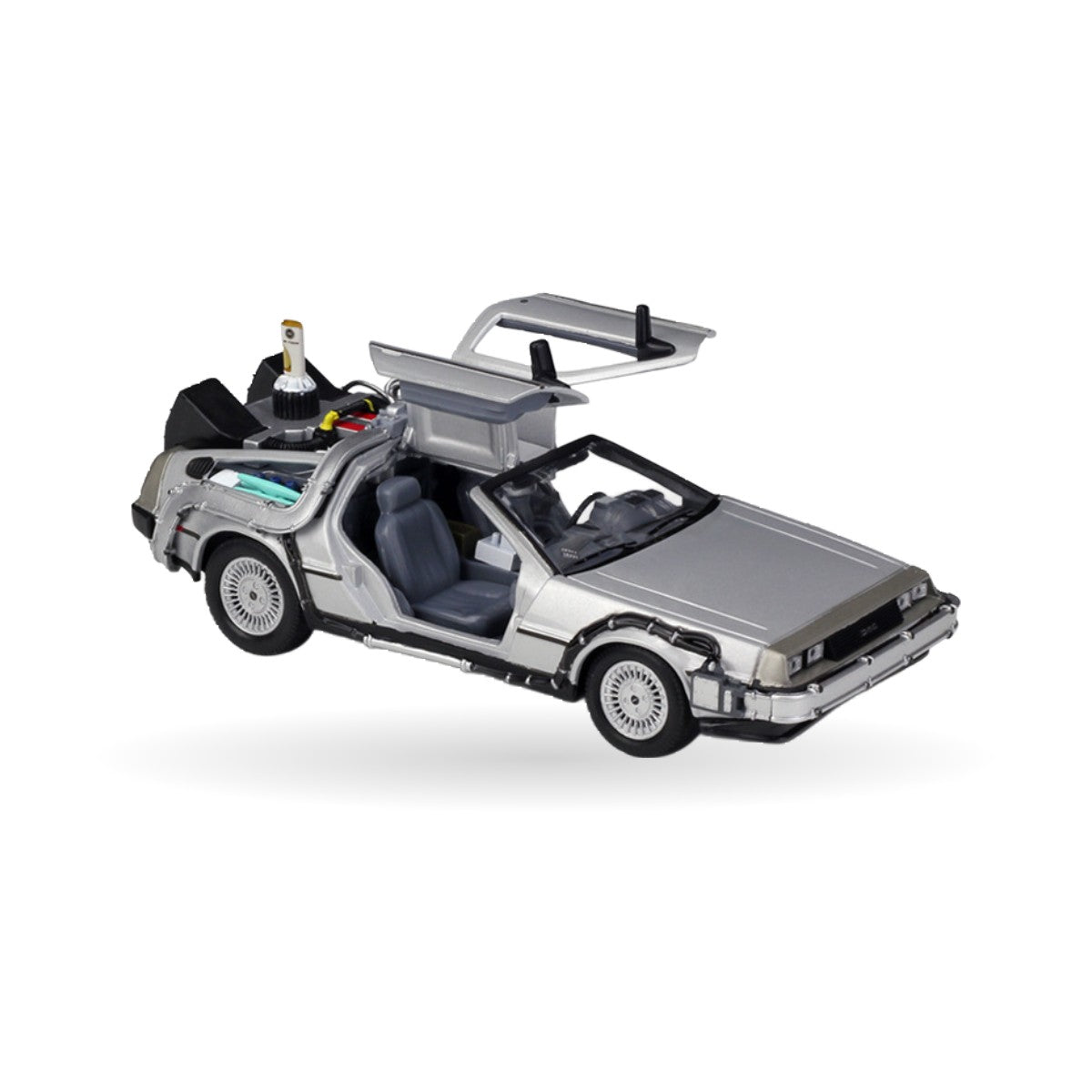 DeLorean Time Machine (Back to the Future) die-cast model, detail view 3