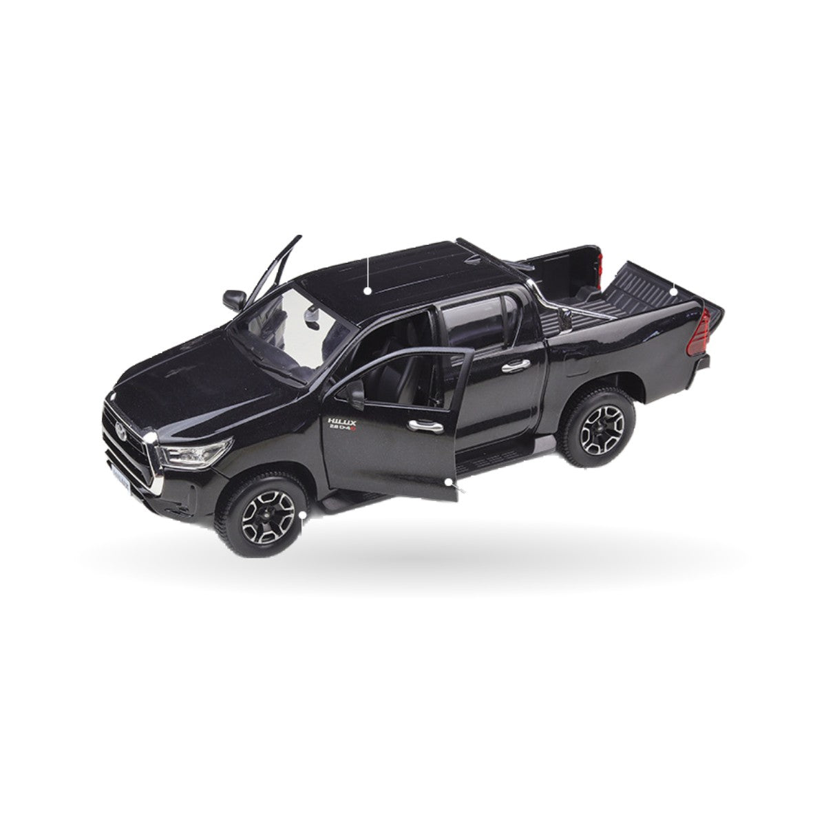 Toyota Hilux die-cast model, detail view 2