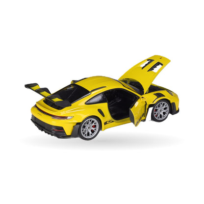 Porsche 911 GT3 RS (992) die-cast model, detail view 2