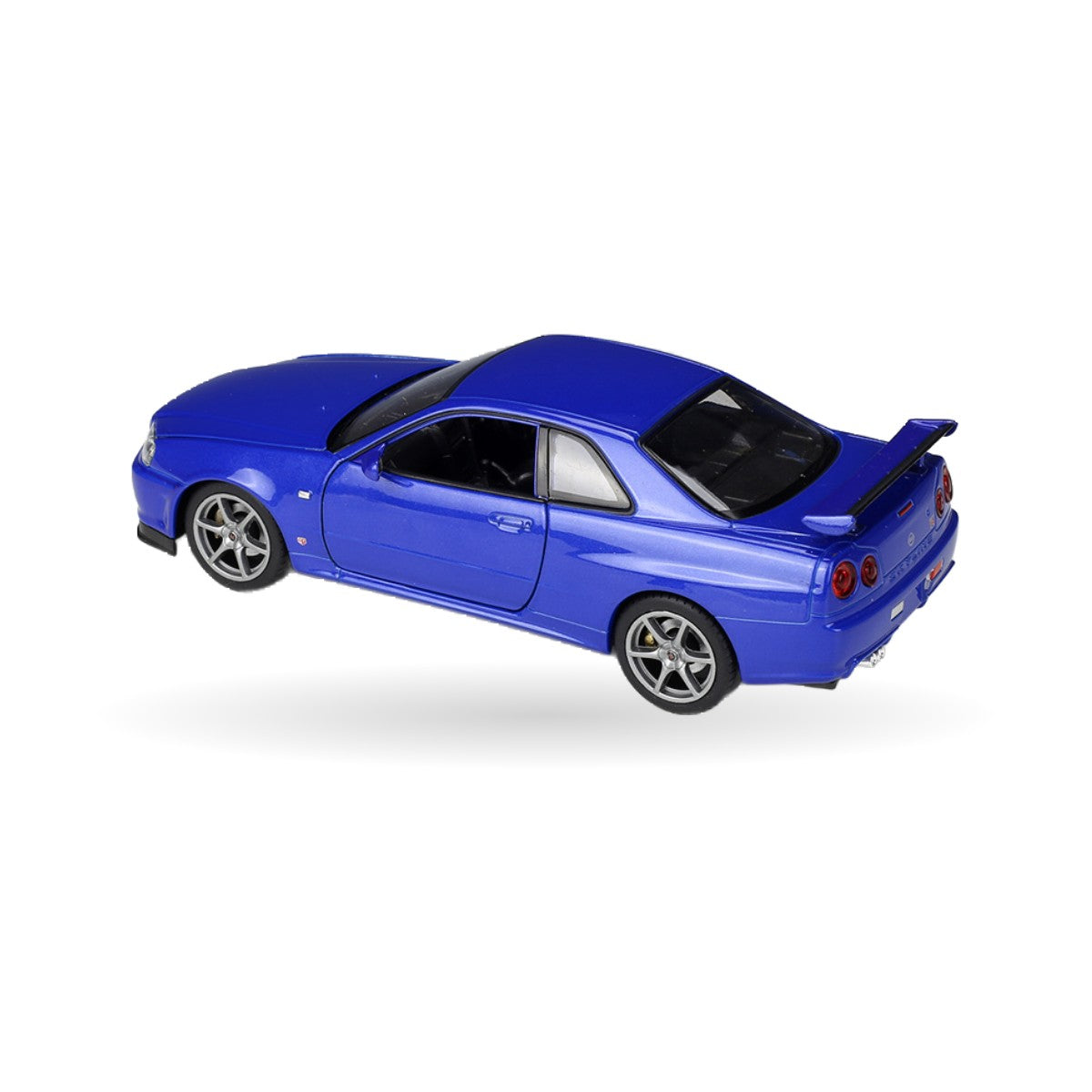 Nissan Skyline GT-R R34 die-cast model, detail view 1
