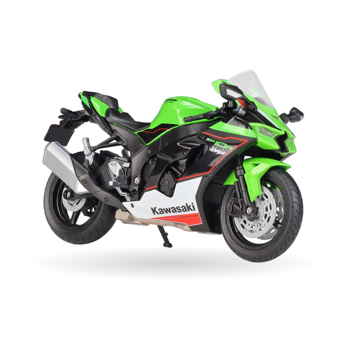 Kawasaki Ninja ZX-10R (2021) die-cast model, detail view 4