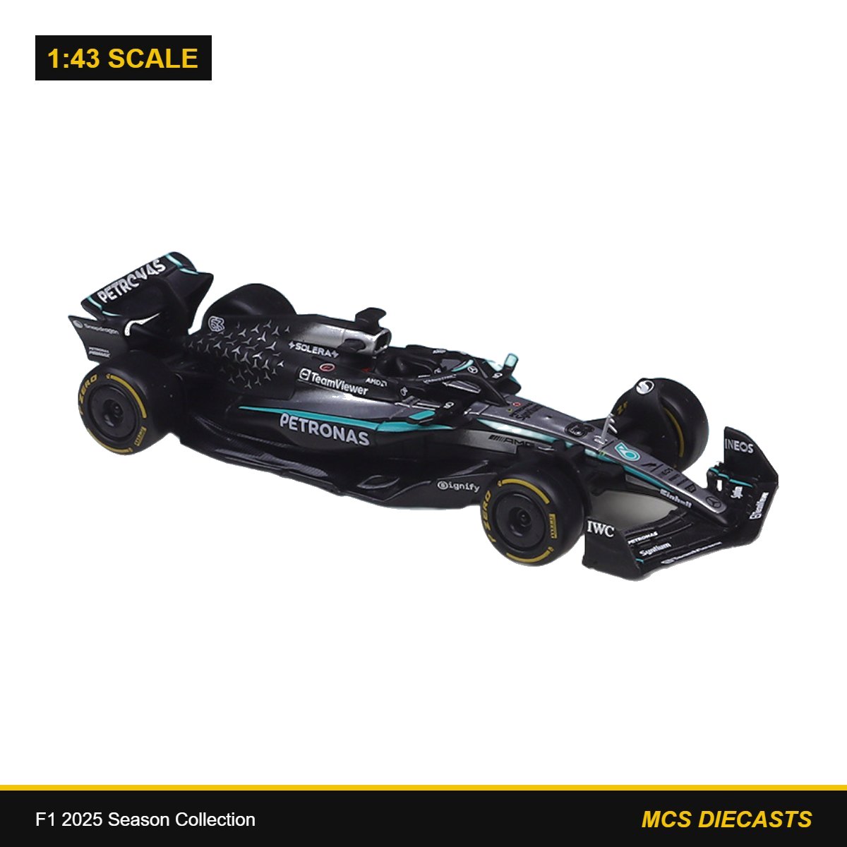 1:43 F1 2025 Season Collection – 2025 Mercedes-Benz W16E #63 Russell Australia GP