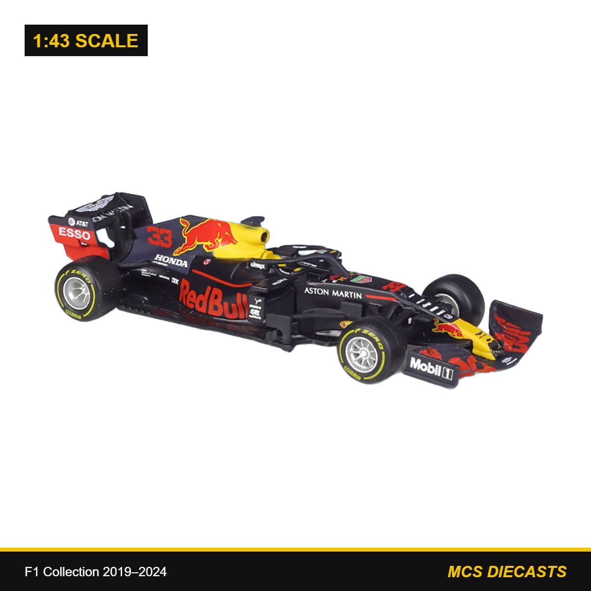 1:43 F1 Collection 2019–2024 – Red Bull RB16 #33 (2020 Season)