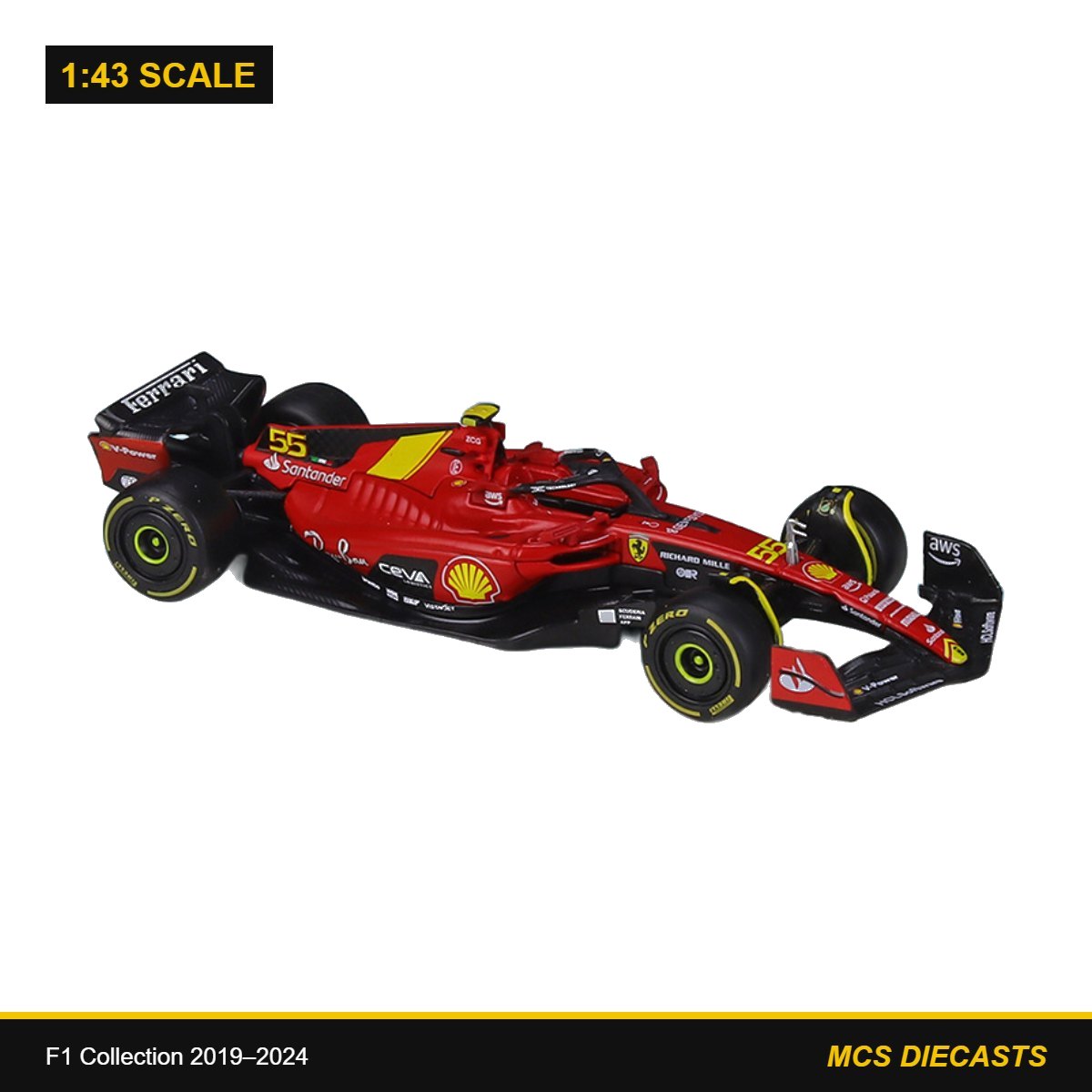1:43 F1 Collection 2019–2024 – SF-23 #55 Italy GP