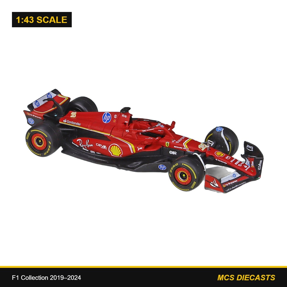 1:43 F1 Collection 2019–2024 – SF-24 #16 (2024 Season)