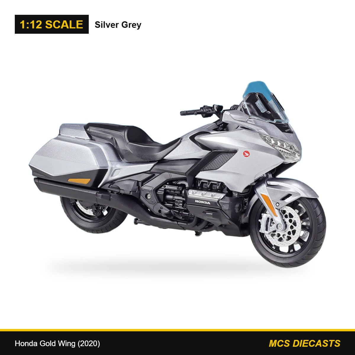 1:12 Honda Gold Wing (2020) – Silver Grey
