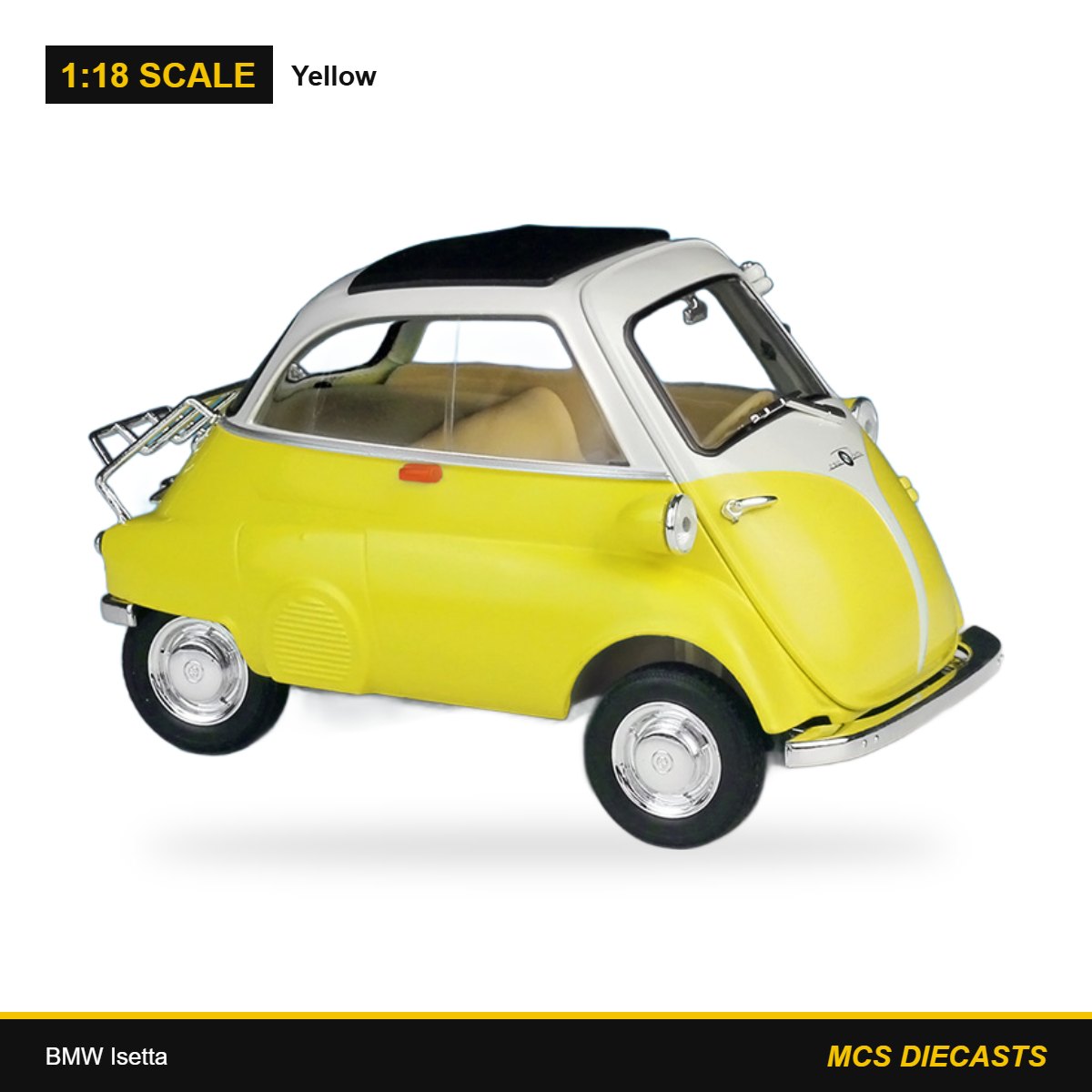 1:18 BMW Isetta – Yellow