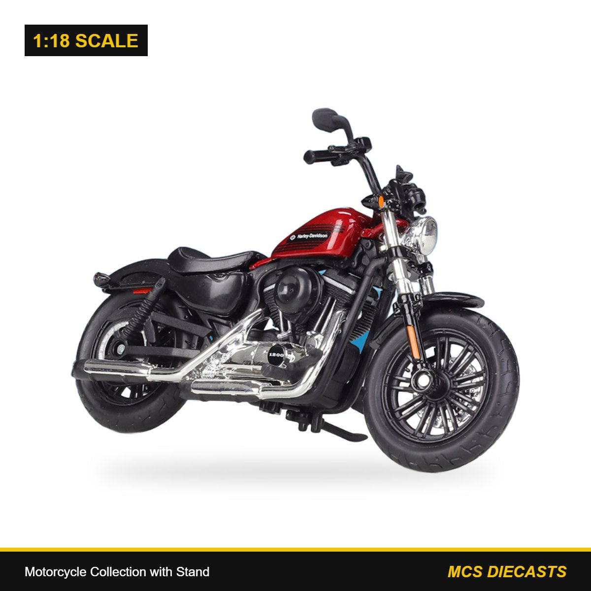 1:18 Motorcycle Collection with Stand – Harley-Davidson 2018 Forty-Eight Special Red