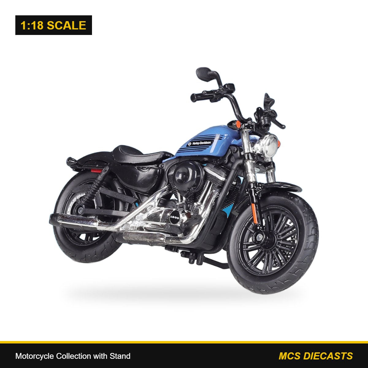 1:18 Motorcycle Collection with Stand – Harley-Davidson 2022 Forty-Eight Special Blue