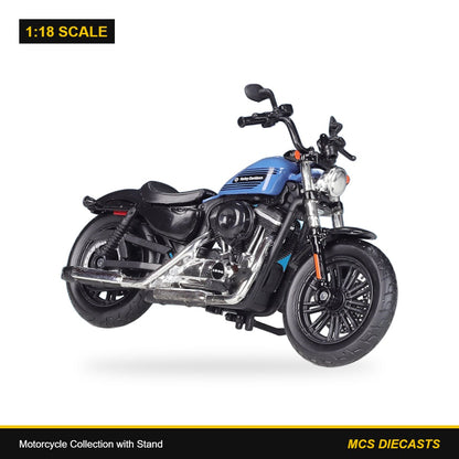 1:18 Motorcycle Collection with Stand – Harley-Davidson 2022 Forty-Eight Special Blue