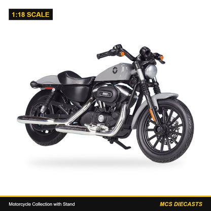 1:18 Motorcycle Collection with Stand – Harley-Davidson 2022 Sportster Iron 883 Grey