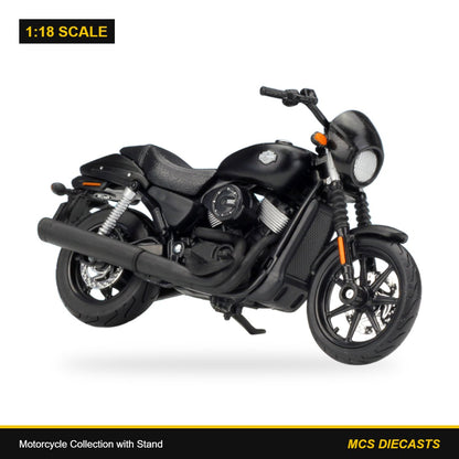 1:18 Motorcycle Collection with Stand – Harley-Davidson 2015 Street 750 Matte Black