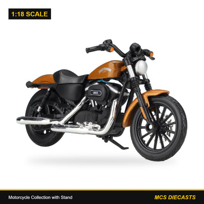1:18 Motorcycle Collection with Stand – Harley-Davidson 2014 Sportster Iron 883 Orange
