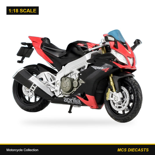 1:18 Motorcycle Collection – Aprilia Rsv 4 Factory Red Black