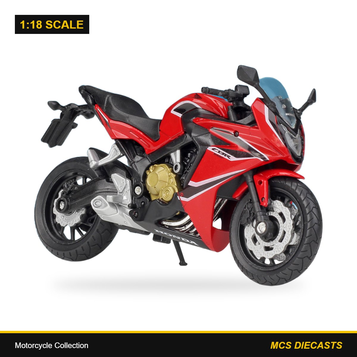 1:18 Motorcycle Collection – 2018 Honda Cbr 650F Red