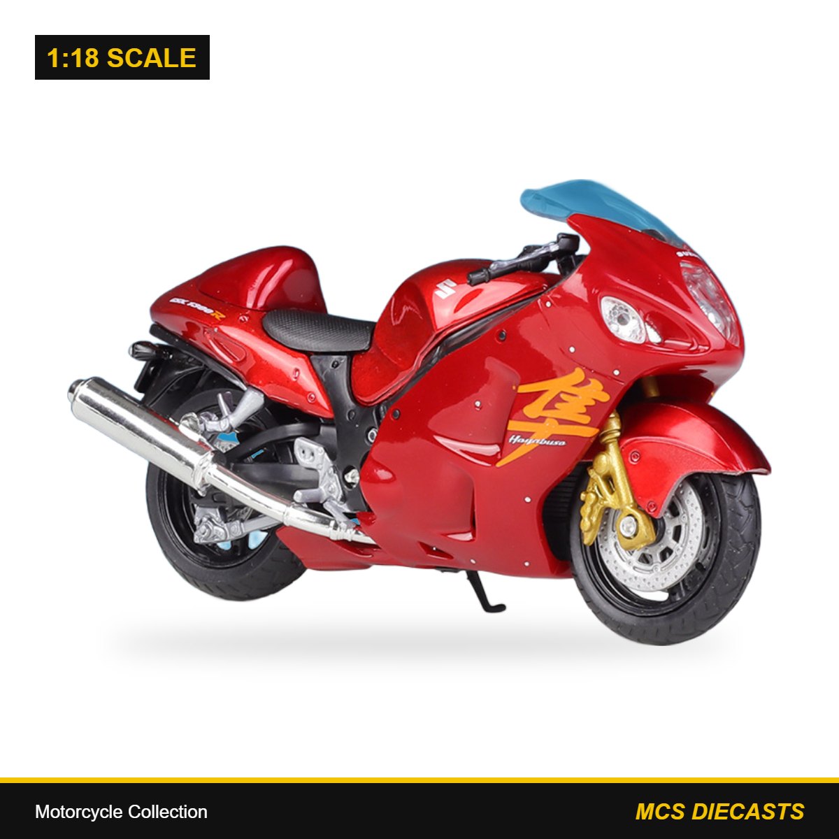 1:18 Motorcycle Collection – Suzuki Hayabusa Red