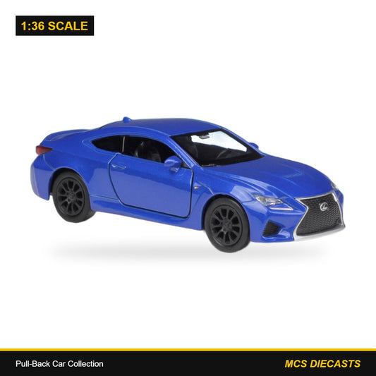 1:36 Pull-Back Car Collection – Lexus RC F Blue
