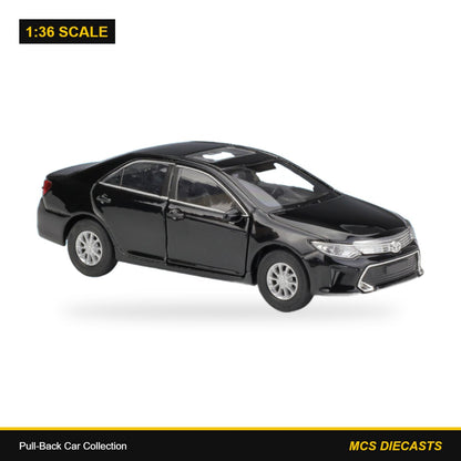 1:36 Pull-Back Car Collection – Toyota Camry Black