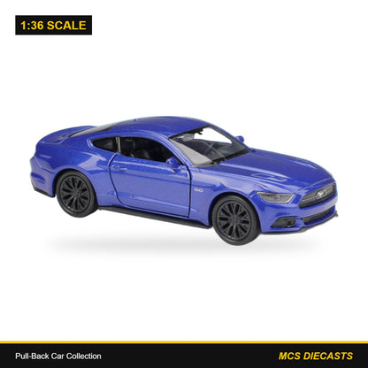 1:36 Pull-Back Car Collection – Ford Mustang GT Blue