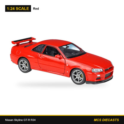 1:24 Nissan Skyline GT-R R34 – Red