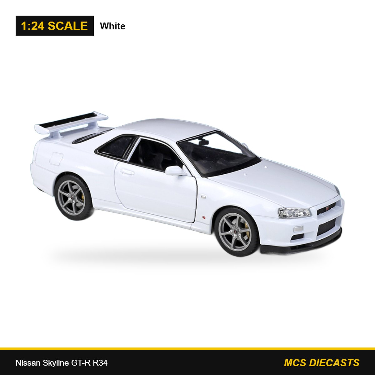 1:24 Nissan Skyline GT-R R34 – White