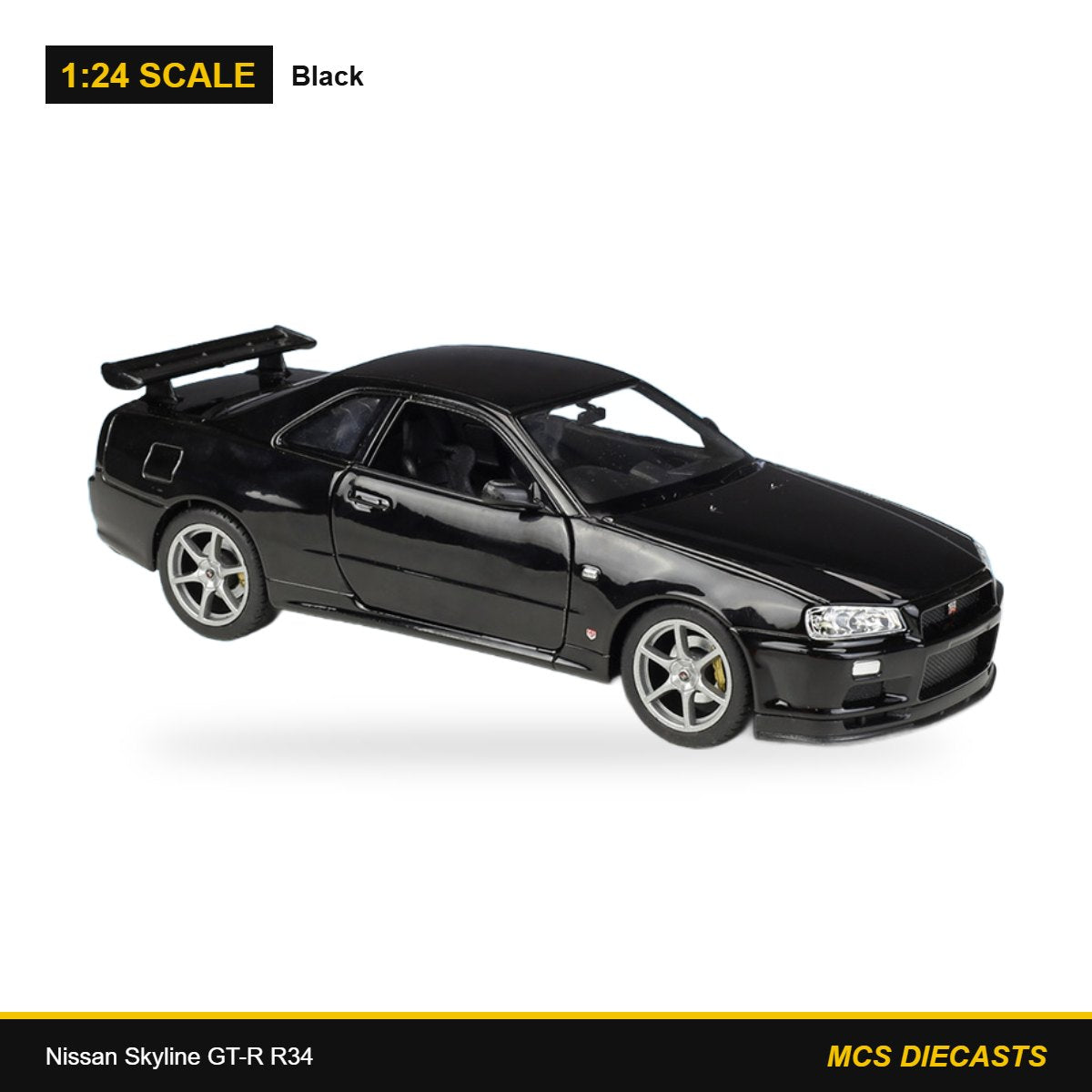 1:24 Nissan Skyline GT-R R34 – Black