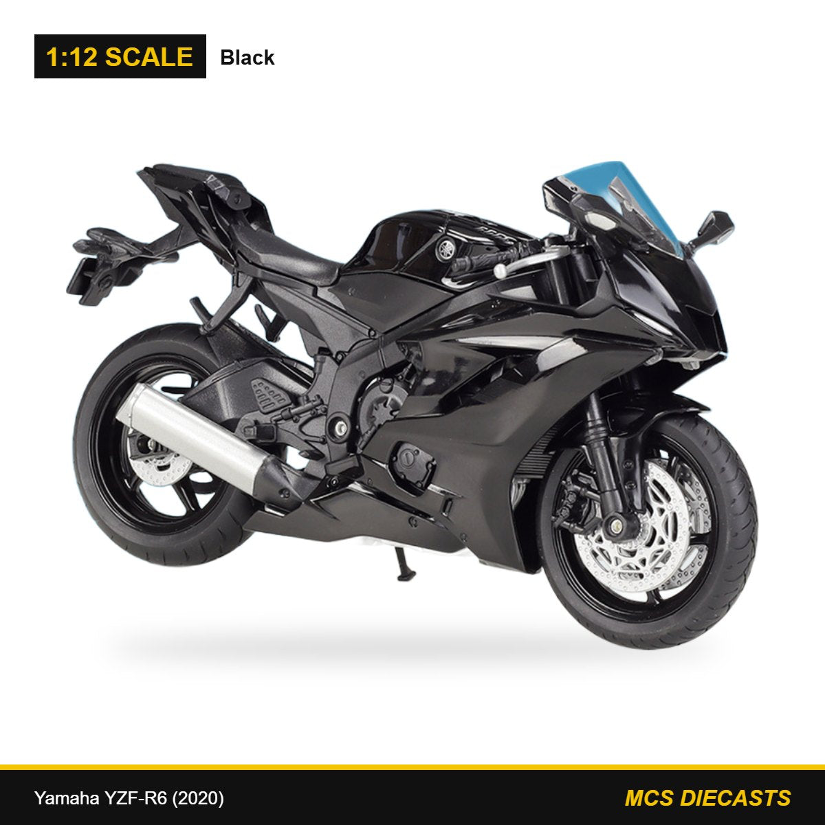 1:12 Yamaha YZF-R6 (2020) – Black