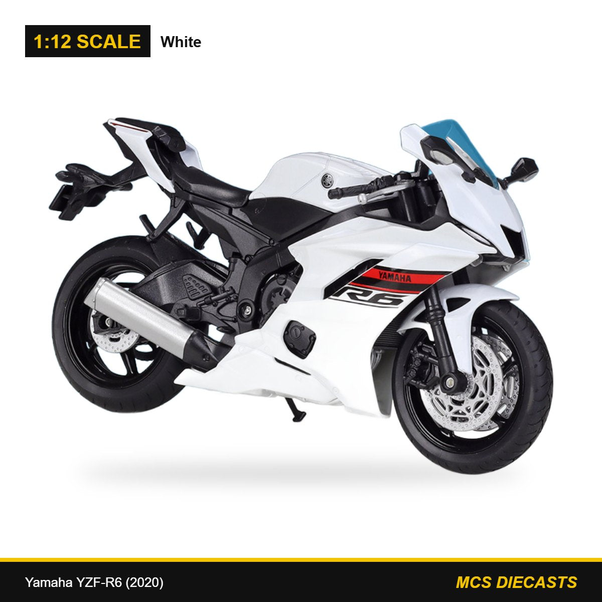 1:12 Yamaha YZF-R6 (2020) – White