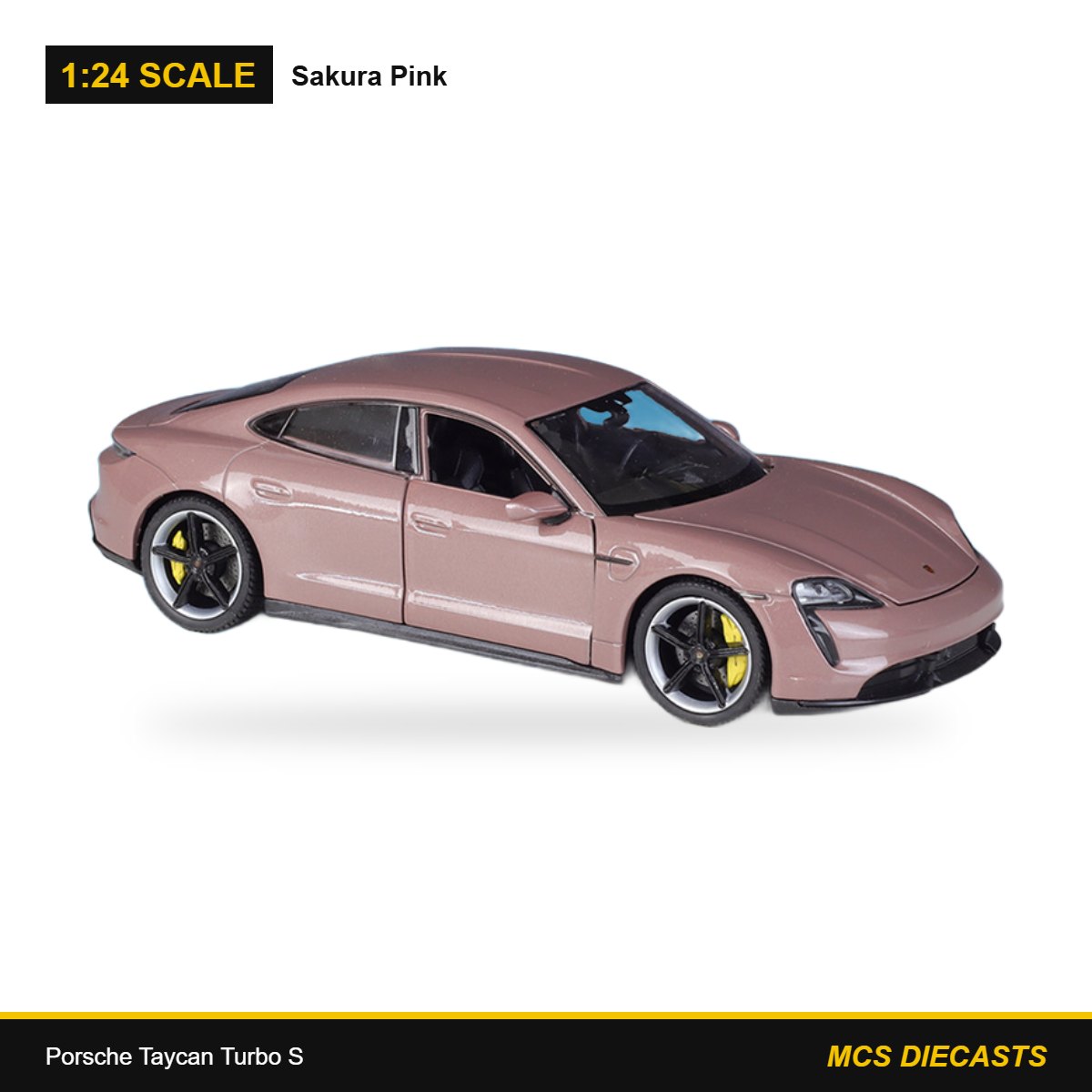 1:24 Porsche Taycan Turbo S – Sakura Pink