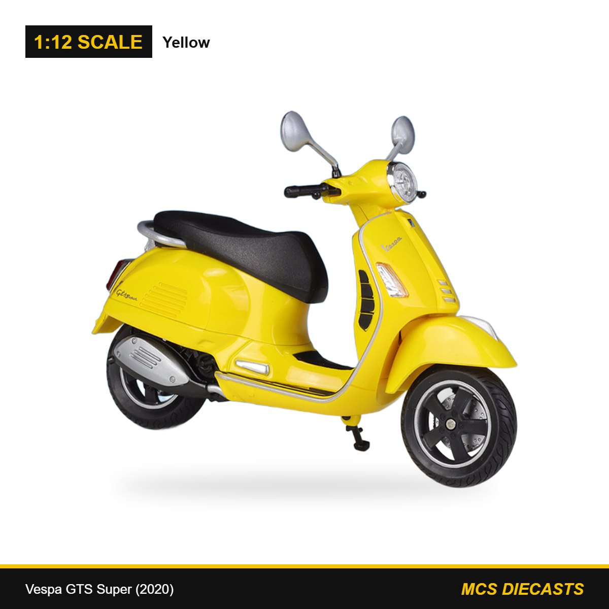 1:12 Vespa GTS Super (2020) – Yellow