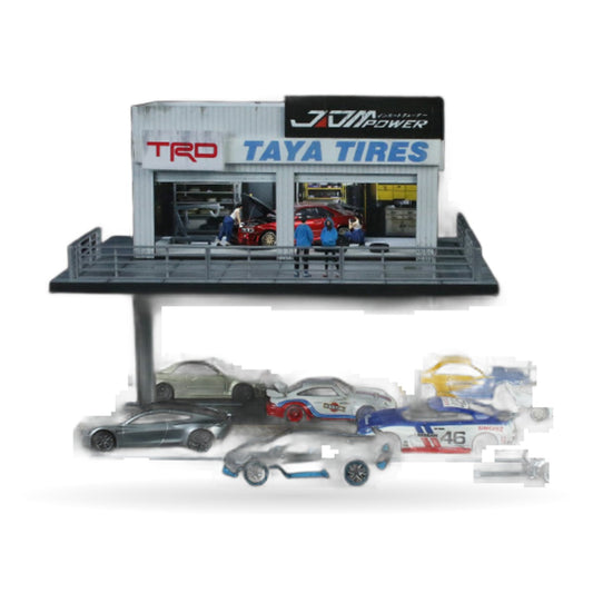1:64 Repair Shop & Steel Platform Diorama Kit