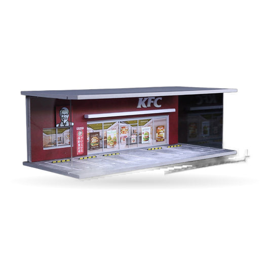 1:64 Street Food Shop Diorama with Lights