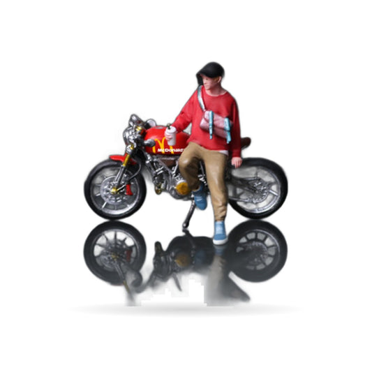1:64 Superbike Rider Girl Figure Set