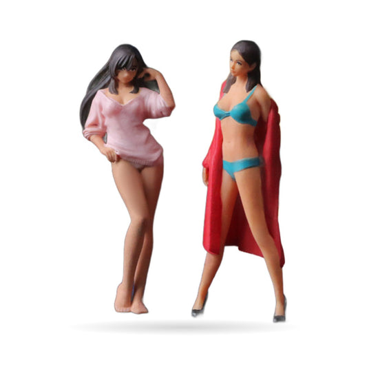 1:64 Photo Shoot Model Figure Set