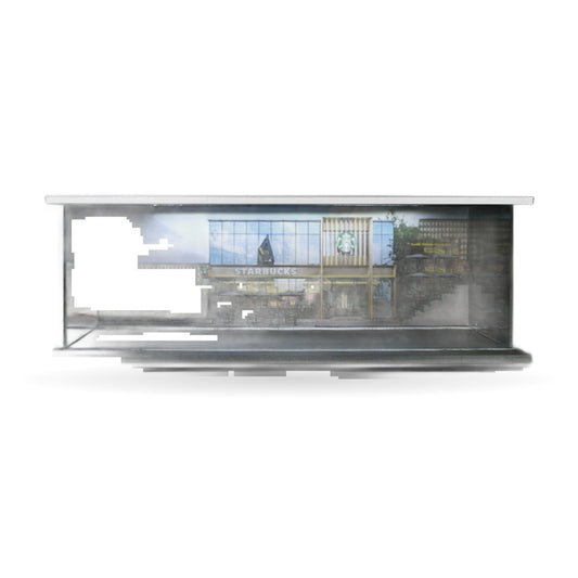 1:64 Convenience Store Car Park Diorama with Lights