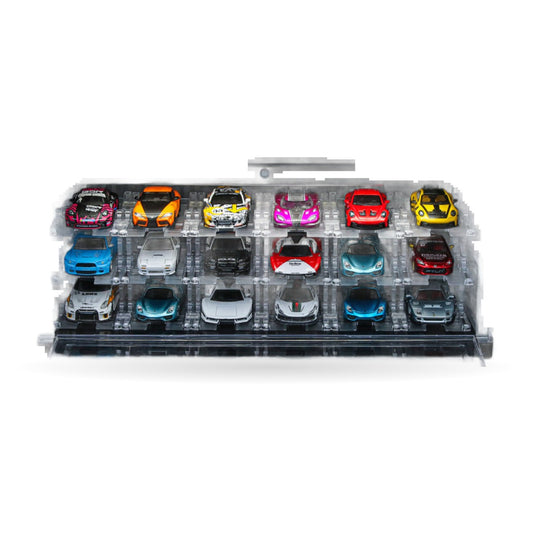1:64 Clear Stacking Parking Rack with Lights