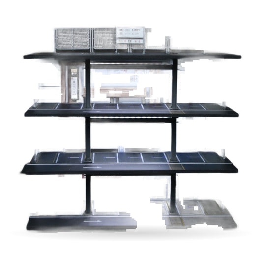 1:64 Four-Level Steel Garage Diorama with Lights