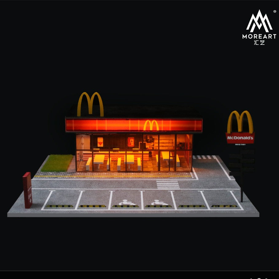 1:64 KFC McDonald's Restaurant Parking Lot